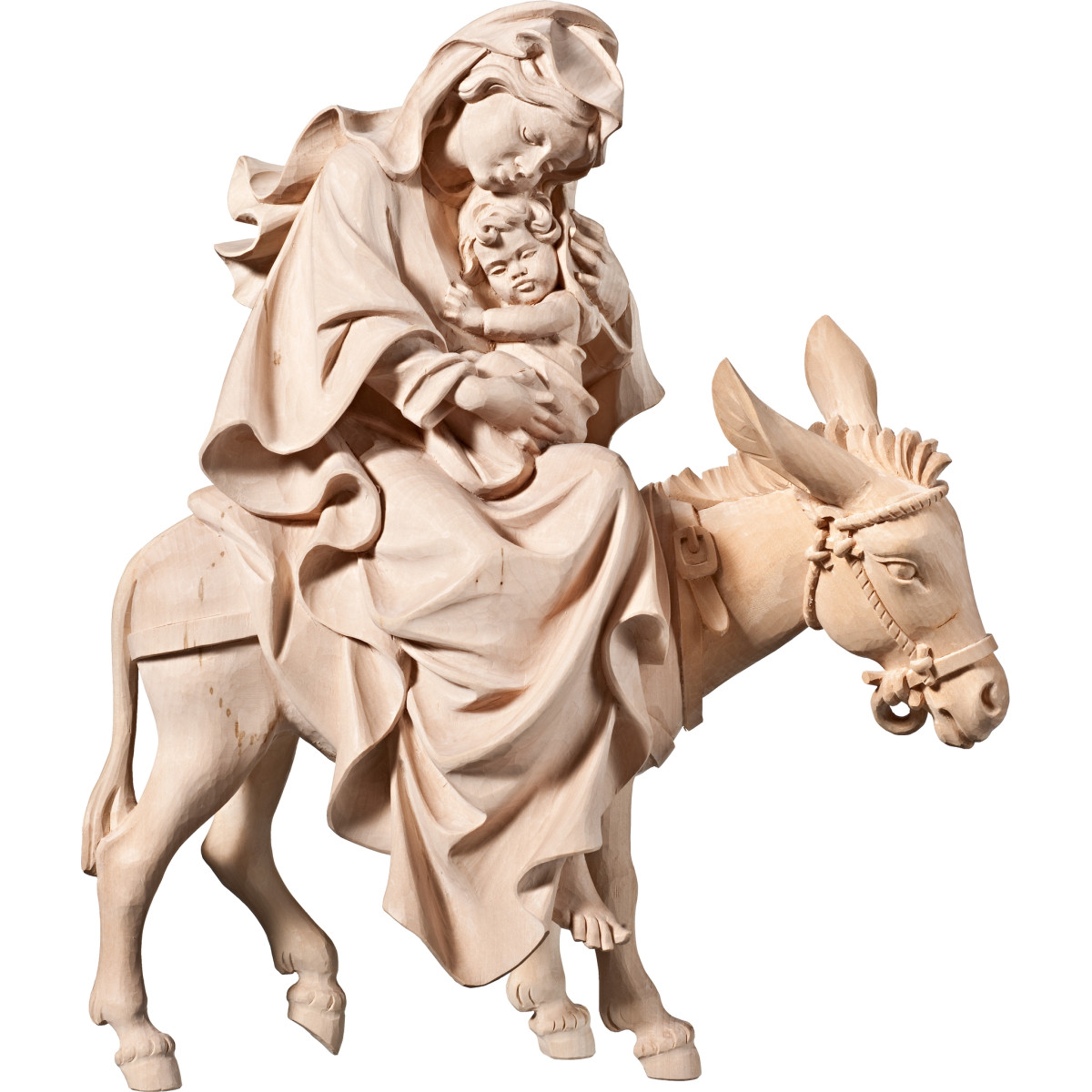 María en burro para huida a Egipto
